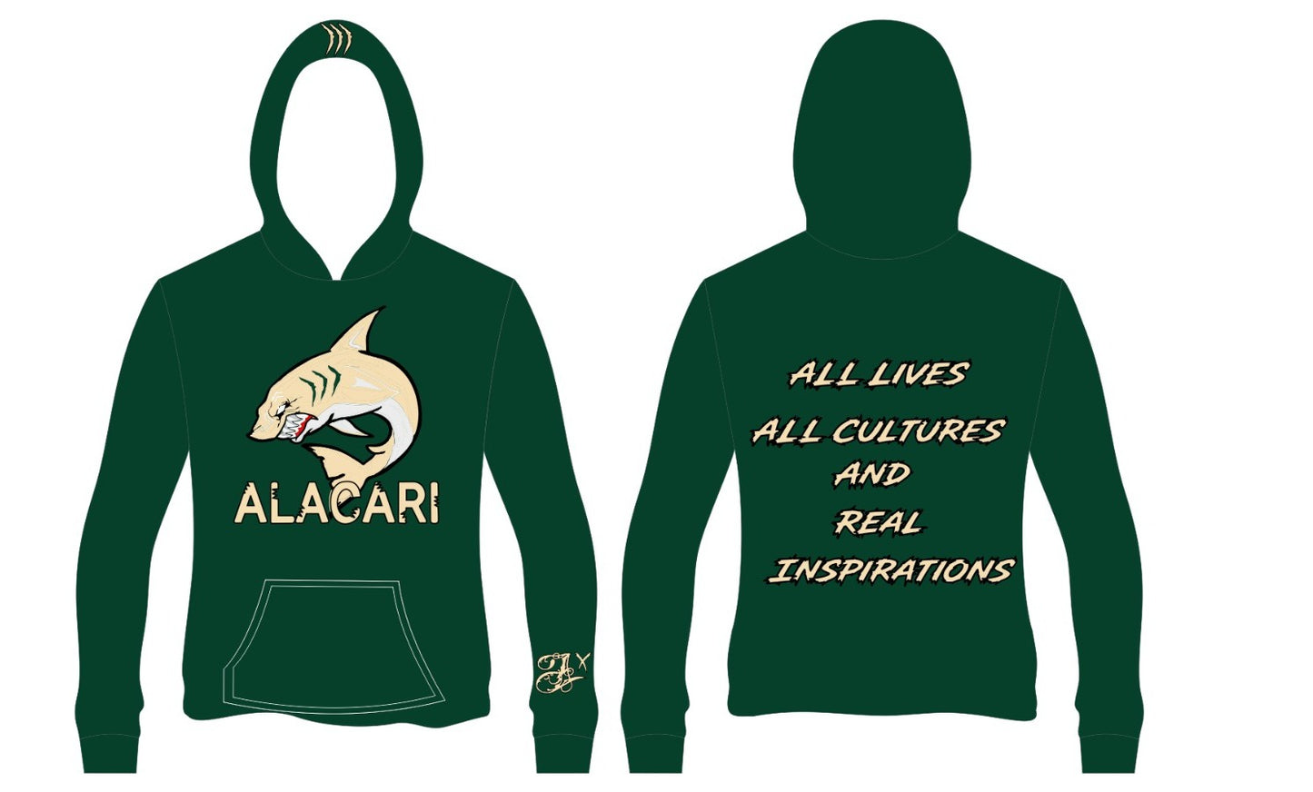 Alacari "All Lives All Cultures" Shark hoodie